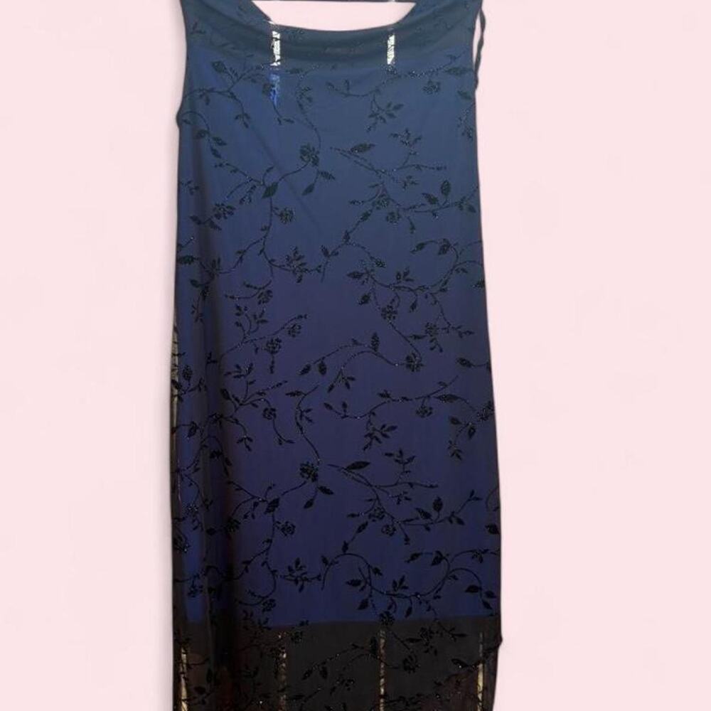 Vintage mesh overlay cocktail dress